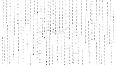 科技风系列简约数字代码贴纸（td）