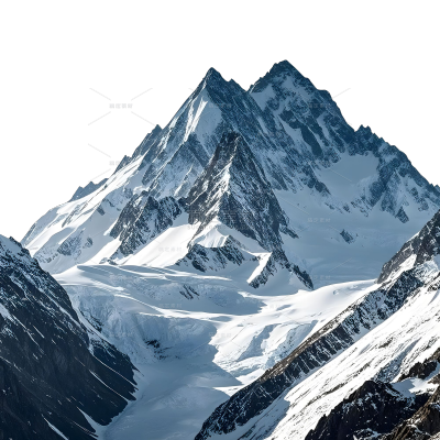 风光系列实景雪山山脉元素