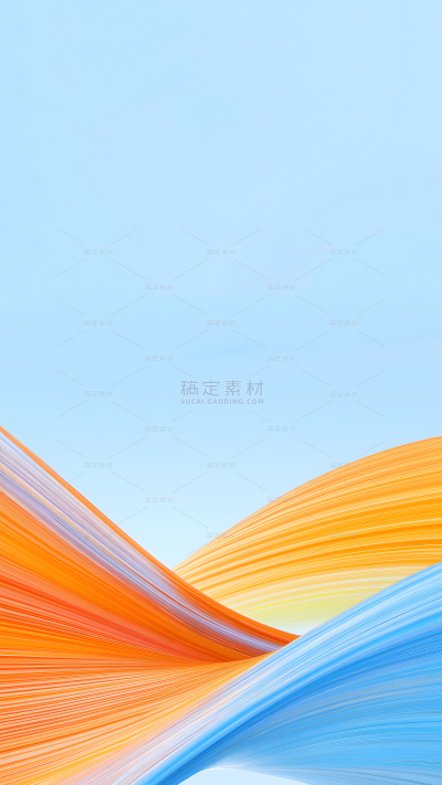 背景系列简约留白彩色线条感渐变背景
