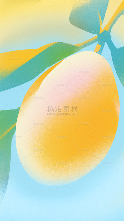 果蔬肌理感弥散插画水果背景图片