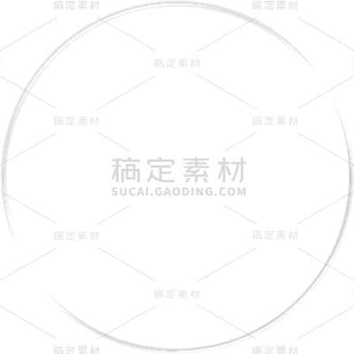 通用简约圆形玻璃边框元素