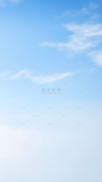 常规风光系列写实感浅色天空稀薄微弱云朵背景