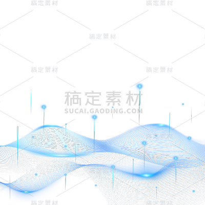 科技风通用科技线条光效线条元素素材