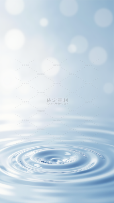 特效系列科技感朦胧蓝色水波纹背景