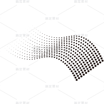 纹理通用黑色曲面波点元素素材