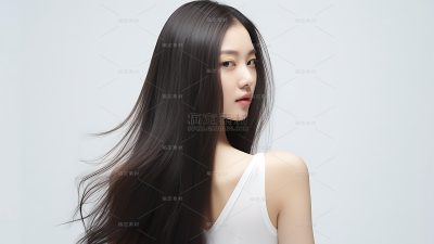 美发广告模特人像图片