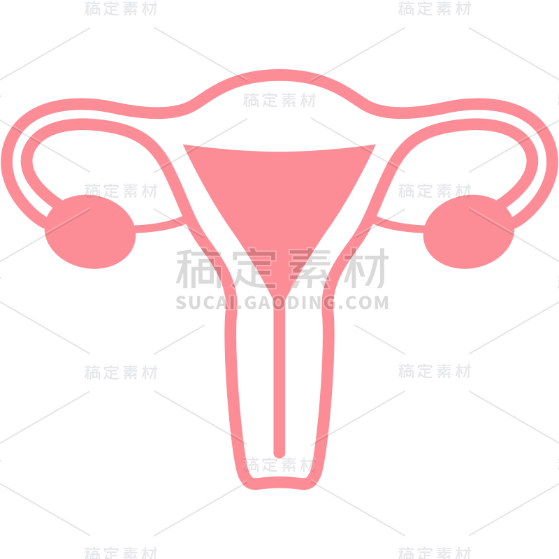 常规通用女性生殖系统图标元素素材