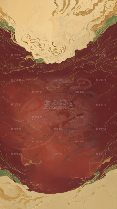 国风敦煌色彩背景图片