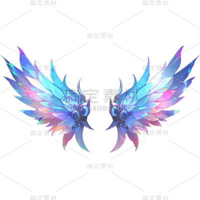 装饰通用梦幻机械翅膀元素素材
