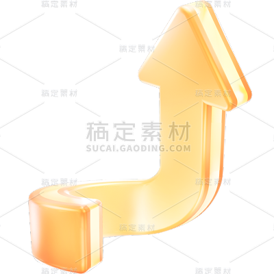 装饰通用3D多层箭头元素素材