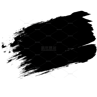 中国风系列黑色简约水墨墨迹笔画（td）