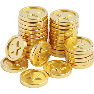 促销系列3D一堆金币元素