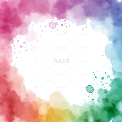 Holi Festival Colorful Color Splash Rainbow Watercolor Background Image