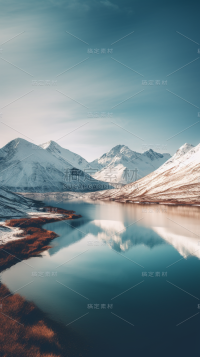 雪山河流山川山峰风景景观