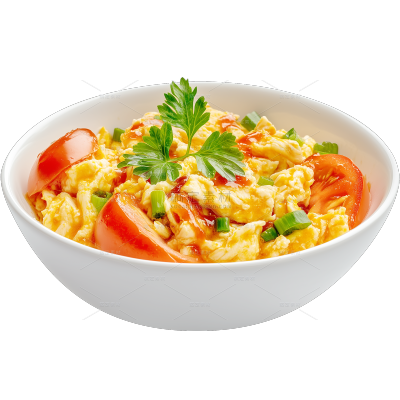 美食写实西红柿炒蛋