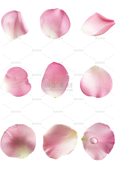 植物通用单片实景花瓣元素素材组合合集
