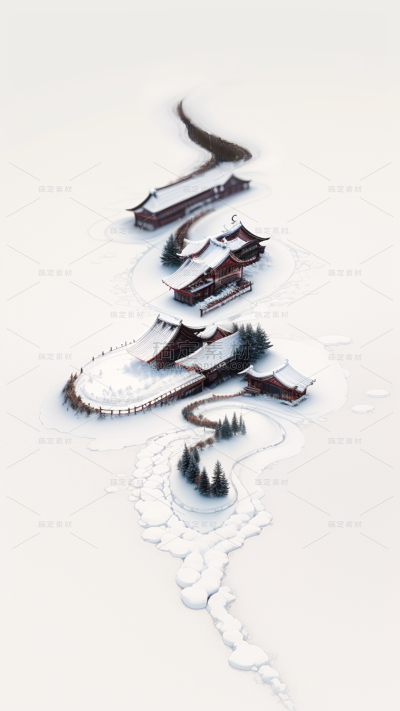 冬天文字创意冬季雪地背景