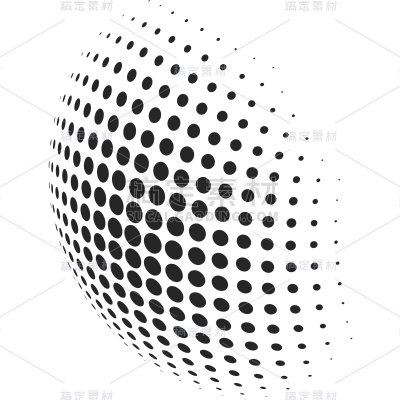 纹理通用黑色曲面波点元素素材