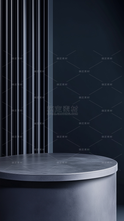 背景系列黑色几何图形圆形展台