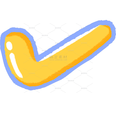 符号标记清新彩色描边涂鸦艺术字贴纸