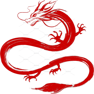 龙抬头国风笔刷感鎏金龙元素