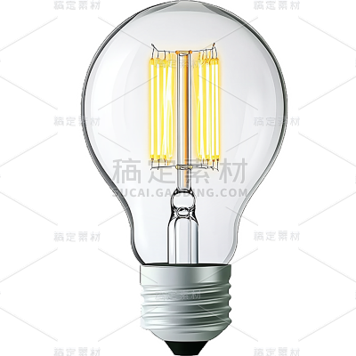 图标系列3D伪写实灯泡贴纸