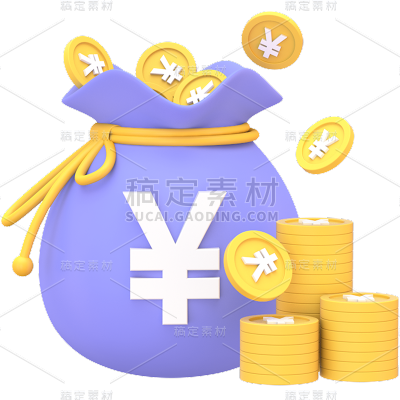 金融理财保险3D立体C4D软3D组合元素素材
