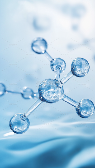 医疗系列简约风多个组合分子背景