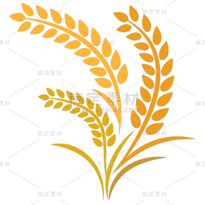 图标系列插画风麦穗图标（td）