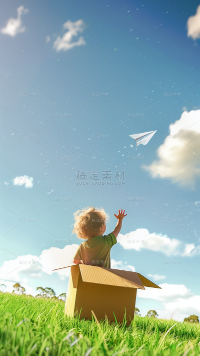 儿童节通用实景儿童成长背景图片素材