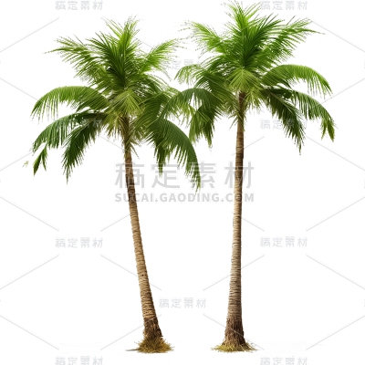 植物通用实景椰子树元素素材