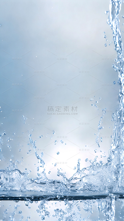 特效系列写实水打在平台上图片