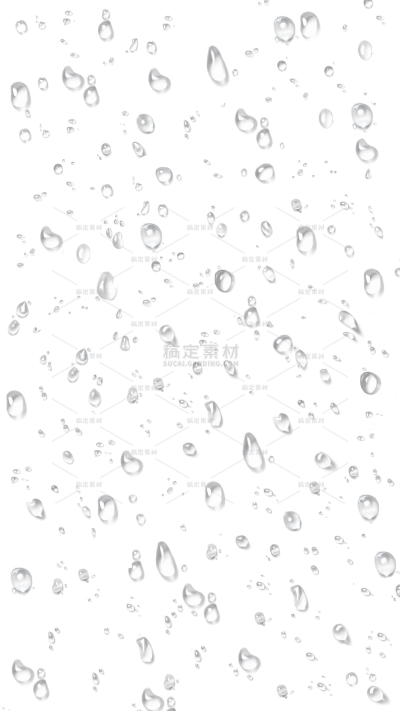 特效系列写实感立体平铺水滴水珠
