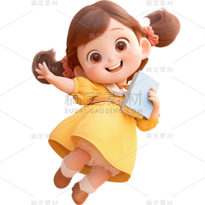 人物系列3D女孩卡通人物