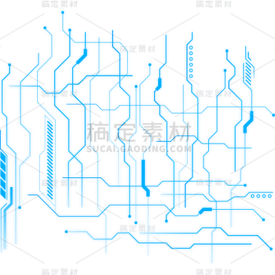 通用元素蓝色科技感科技风交叉线条