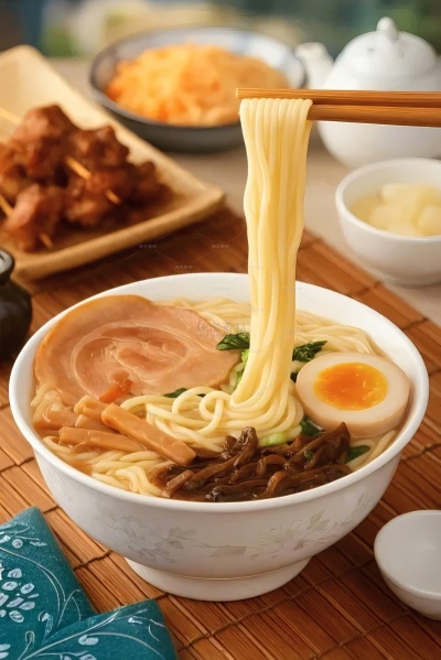 常规内容-美食系列写实感拉面背景
