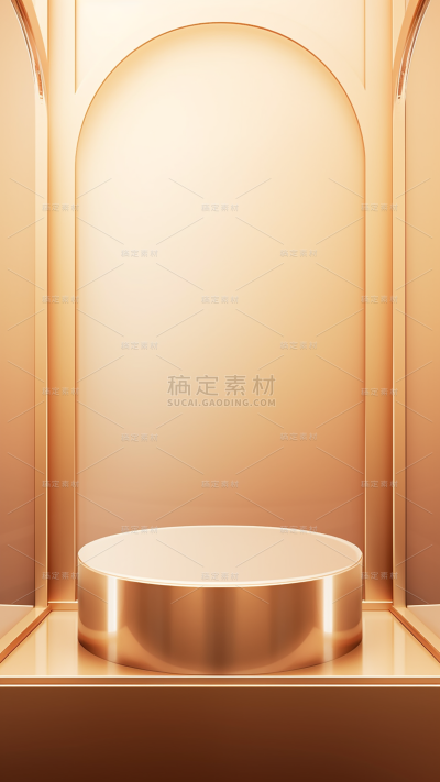 通用简约金色玻璃质感背景图片