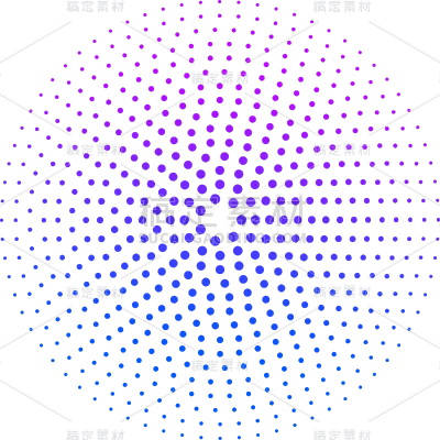 通用-波点圆图形元素贴纸几何系列