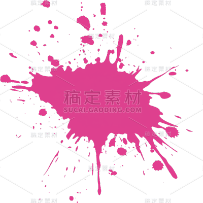 通用-纯色滴溅型涂鸦贴纸几何系列