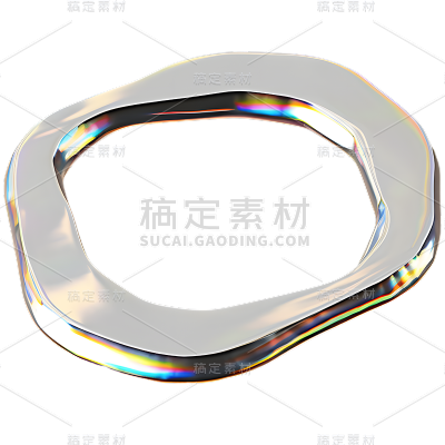 通用金属质感抽线几何链条装饰元素