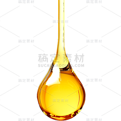 特效通用金色精华水滴元素素材