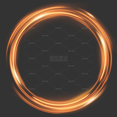 常规内容-特效系列黄色光圈元素