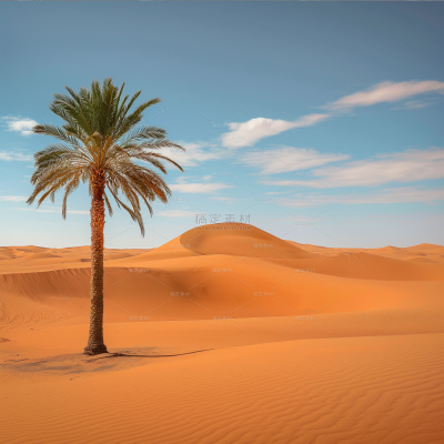insMind Outdoor Background Nature Desert Palm Tree