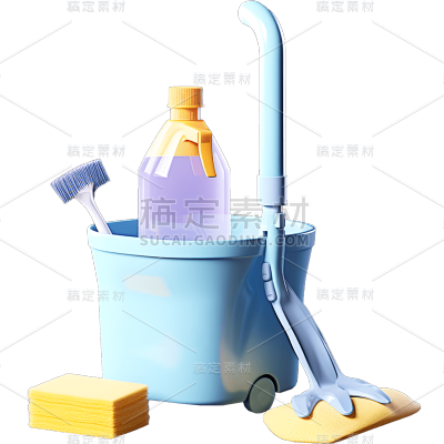 立体风清洁用品贴纸