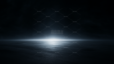 背景系列深黑色发光地面空间背景（td）