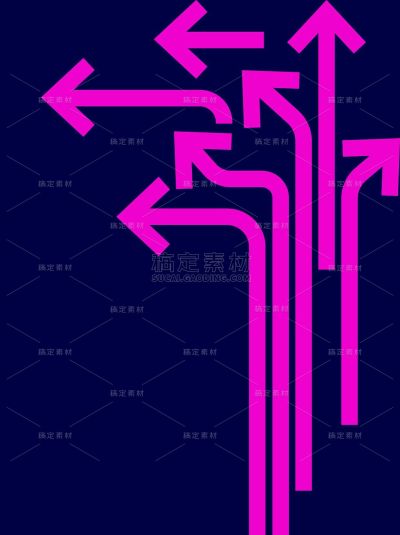 常规装饰系列极简风多箭头背景