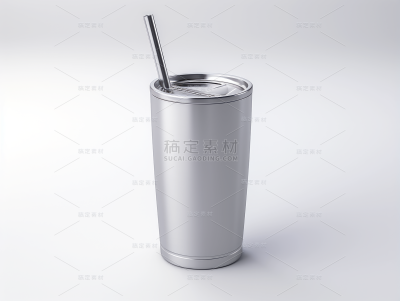 通用杯子不锈钢样机素材