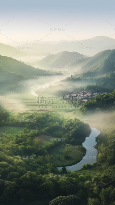 山脉山峰风景景观