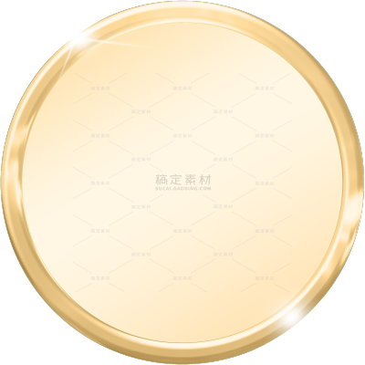促销系列轻奢感简约光泽光效圆形标签