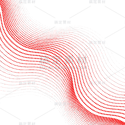 纹理通用红色曲线波点元素素材